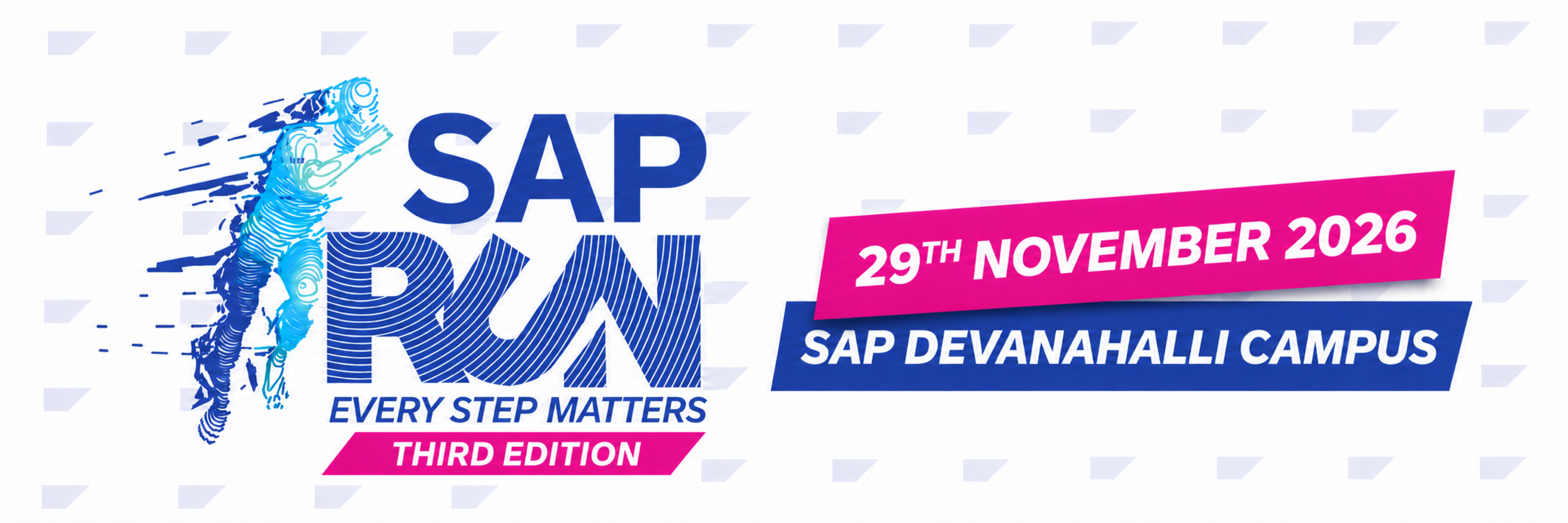 SAP Run 2026, third edition. Every Step Matters. 29 November 2026 at SAP Devanahalli Campus.